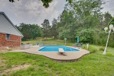 a swimming pool in the backyard of a house at Pet-Friendly Union Vacation Rental with Pool! in Union