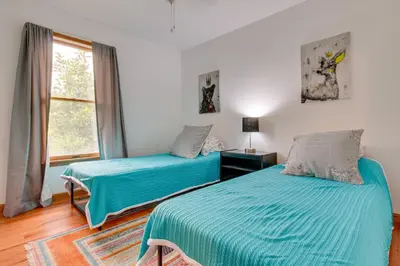 a bedroom with two beds and a window at Pet-Friendly Union Vacation Rental with Pool! in Union