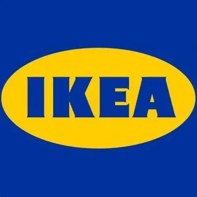 a yellow ikea logo on a blue background at Brand NEW home among the Nook in Hamilton, Ohio in Hamilton