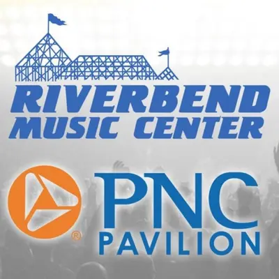 a sign for the river bend music center and png pavilion at Cozy 2 Bedroom Paired Home in Middletown, OH in Middletown