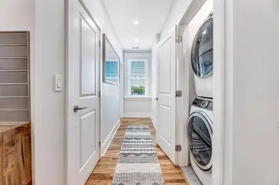 a laundry room with a washer and dryer at 3 Bdrm 3 Full Bath Tower View walk up in Cincinnati