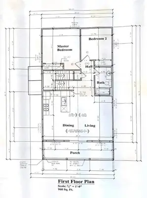 a drawing of the first floor plan of a house at 100 Acre Relaxing Retreat Near ARK- The Woodlands in Williamstown