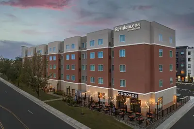 a rendering of the hospitality inn at night at Residence Inn by Marriott Kenwood Cincinnati in Kenwood