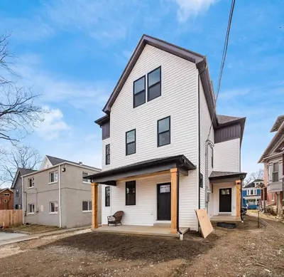 a house being constructed with the front of it at Modern Luxury 4BR 3 5BA Oasis in Historic Old Town East PD in Columbus