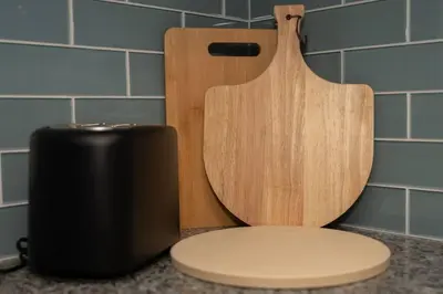 a toilet with a wooden cutting board next to it at Prime OTR off Vine St, Lux Full Bed, Fast WiFi, Fully Equipped, 50in TV, Sleeps 4ppl in Cincinnati