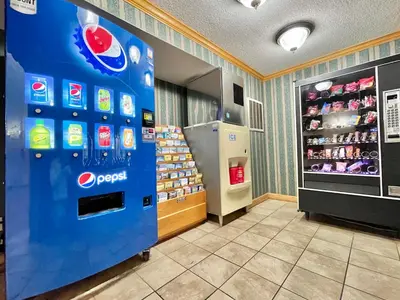 a pepsi soda machine in a store at FairBridge Inn & Suites Fort Wayne in Fort Wayne