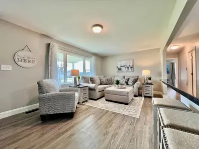 a living room with a couch and chairs at New remodel exquisite master suite Trenton, Ohio in Trenton