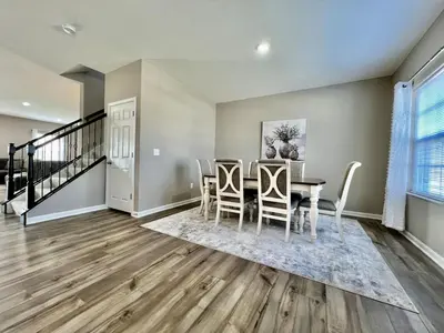 a dining room with a table and chairs at Brand new Executive home in Liberty Twp, Ohio in Maustown