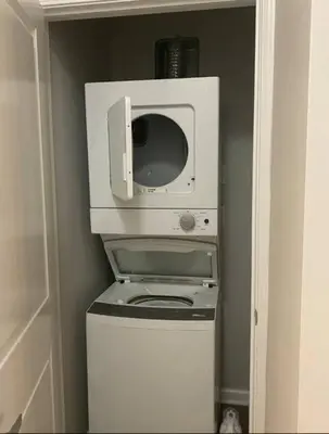 a microwave sitting on top of a stove at Luxury 1BR/1BA w/ Top Amenities in Prime Location in Fort Wayne