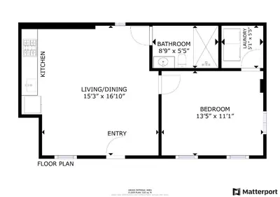 a floor plan of a small house at Downtown Covington - Near Shopping, Bars, Cincinnati in Covington