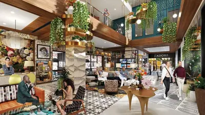 a rendering of the lobby of a store at DT Delight Downtown Living One-bedroom Endless Access in Cleveland