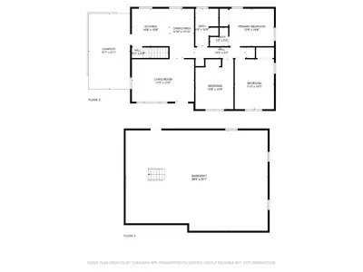 a floor plan of a house at 6 Min to Ark, Free Covered Parking, Deck and Grill in Williamstown