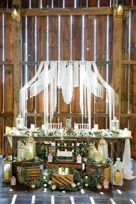 a table in a room with a white altar at The Estate House-Timeless Elegance at 1885 Farms in Navarre