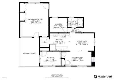 a floor plan of a house at Atwood Breeze-Tranquil Lake Escape in Sherrodsville