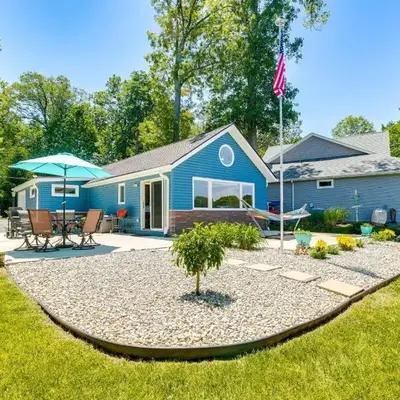 Waterfront with Boat Dock Retreat on Indian Lake
