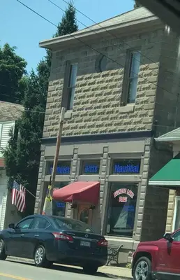 a car parked in front of a building at Adorable Buckeye Lake Cottage in Buckeye Lake