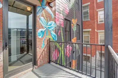 a mural on the side of a building at Vaughn Lofts # 4 in Cincinnati