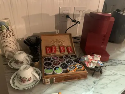 a box of donuts and a box of chocolates at Irena Bed and Breakfast in Middleburg Heights