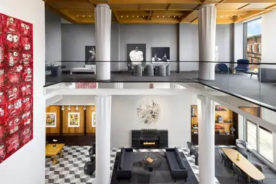 a view of the lobby of a building at Le Meridien Columbus, The Joseph in Columbus