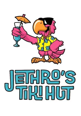 a cartoon dog holding a martini and a drink at Beverly Hills Inn in Aberdeen