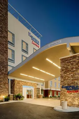 a hospital building with awning in front of it at Fairfield Inn & Suites by Marriott Columbus Dublin in Dublin