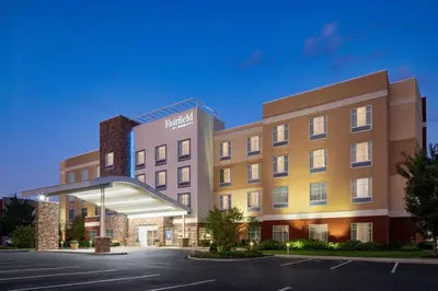 a rendering of a hotel with a parking lot at Fairfield Inn & Suites by Marriott Columbus Dublin in Dublin