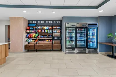 a grocery store with two refrigerators and drinks at Hampton Inn Mt. Vernon Oh in Academia