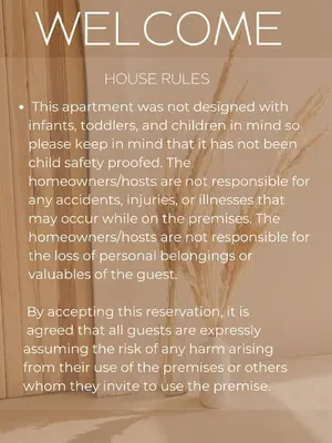 a sign that says welcome to the house rules at OTR's Hidden Gem in Cincinnati
