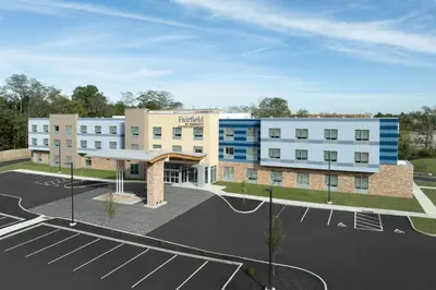 a rendering of a hotel with a parking lot at Fairfield by Marriott Inn & Suites Oxford in Oxford