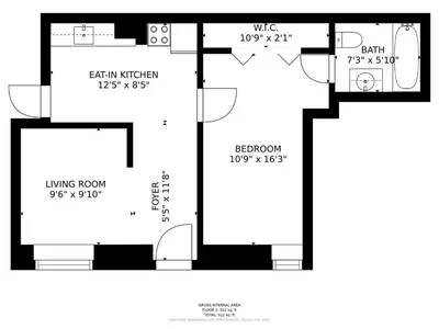 a floor plan of a house at University Suite 