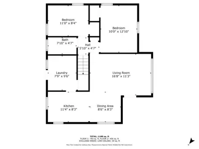 a floor plan of a house at Modern 3Bed Home Near CLE With Private Backyard in Parma Heights