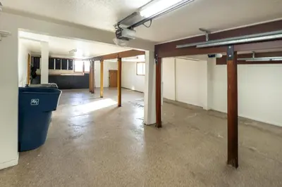 an empty room with a trash can in a building at Cozy Rustic Escape Near Park City Adventures in Defiance