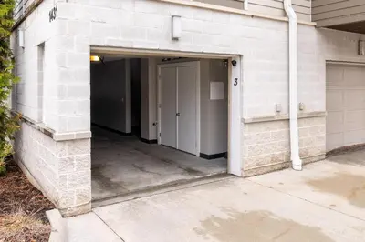 an entrance to a building with a door at Luxury Downtown Townhome Private Garage Unit 11 in Cleveland