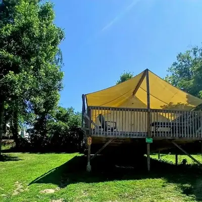 Beautiful Tented Cabin Nestled Amidst Trees with Incredible Hiking Trails Near in Logan