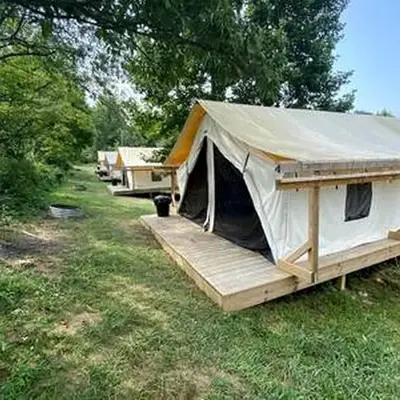 Charming Tented Cabin Placed in a Selcuded Area in Logan