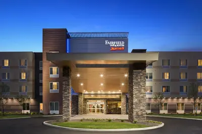 a rendering of the front of a hotel at Fairfield Inn & Suites by Marriott Akron Fairlawn in Montrose