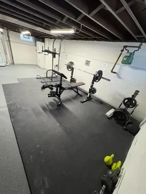 a gym with several exercise bikes in a room at Cozy Euclid Home Near Lakefront in Euclid