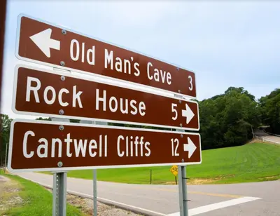 a group of street signs on the side of a road at Elk - by The Chalets in South Bloomingville