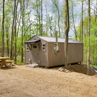 On-Site Trails to Mohican River Tiny Home Retreat