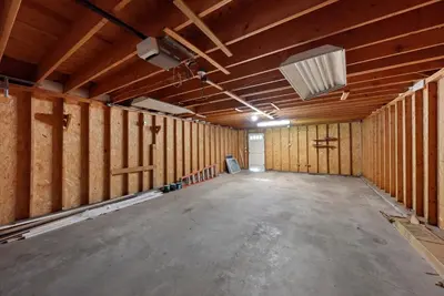 a large room with wooden walls in a building at Perfect location-Short North home HUGE4-car garage in Columbus