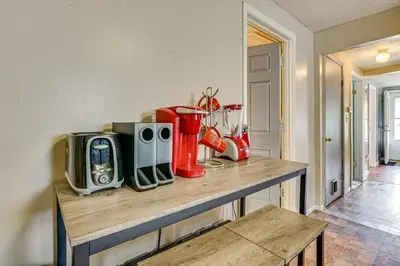 a counter with appliances sitting on top of it at 3 Mi to Dtwn Fort Wayne Home with Deck and Yard! in Fort Wayne