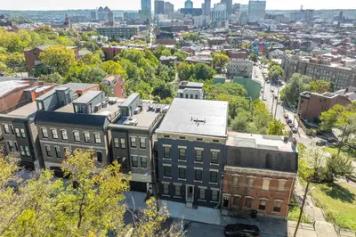 an aerial view of the city of philadelphia at Queen City Views 3 Chic 2 BDR in Cincinnati
