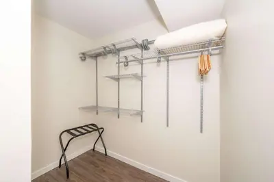 a room with a metal rack and shelves on the wall at Horse Haven - 4 BDR Charmer Close to Ark Encounter in Williamstown