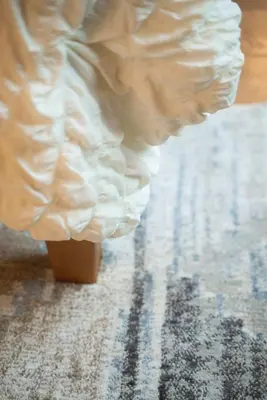 a close up of a dress on the floor at Modern 2 BD cabin with hot tub & Games & Central Loc in Rockbridge