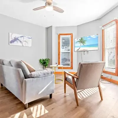 Main Floor Tremont Home with KING Bed