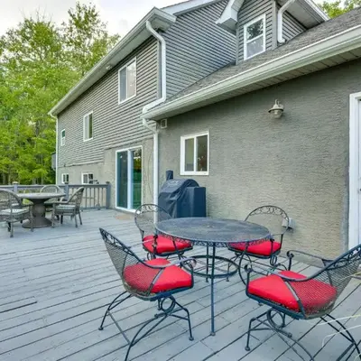 Large Yard with Pond Family Retreat in New Albany!