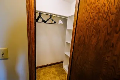 a walk in closet with two pairs of glasses at Great Price, Great Location in Canton