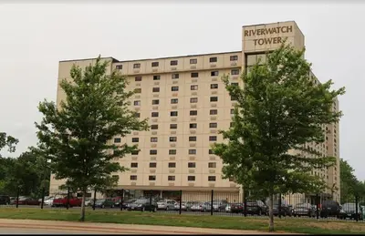 a large building with a sign on top of it at Right by OSU Stadium and Schottenstein Ctr - Walk to your game or concert in Columbus