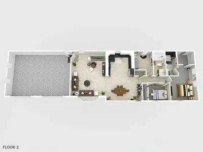 a rendering of a floor plan at Brand new remodeled home in Monroe in Monroe