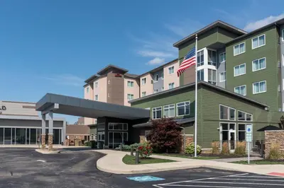 an image of the front of a hotel at Residence Inn by Marriott Cleveland Avon at The Emerald Event Center in Avon